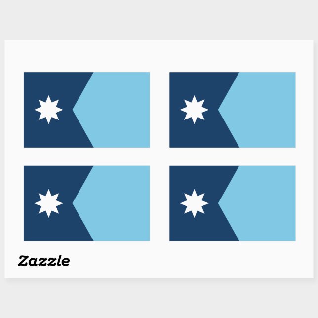 The new Flag of Minnesota State Sticker (Sheet)