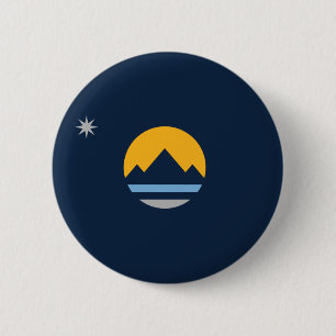 The New Flag of Reno, Nevada 2 Inch Round Button