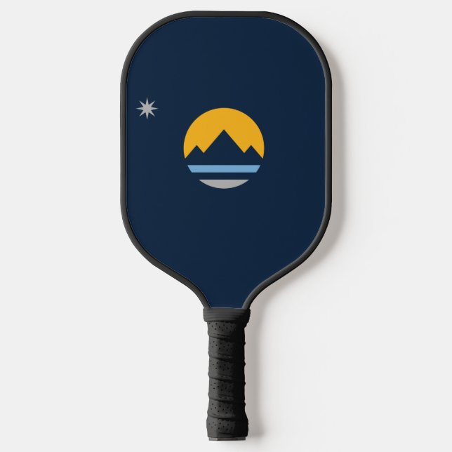 The New Flag of Reno, Nevada Pickleball Paddle (Front)