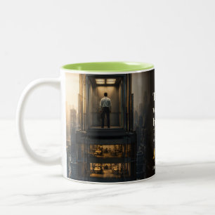 The New Floor Book Quote Two-Tone Coffee Mug