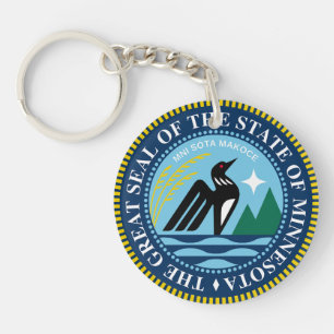 The new great Seal of the State of Minnesota Keychain