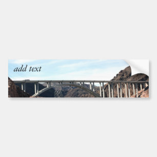 The New Hoover Dam Bypass Bridge Bumper Sticker
