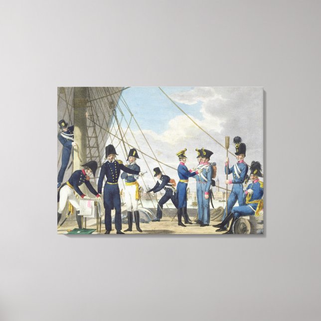 The new Imperial Royal Austrian Navy after the Nap Canvas Print (Front)