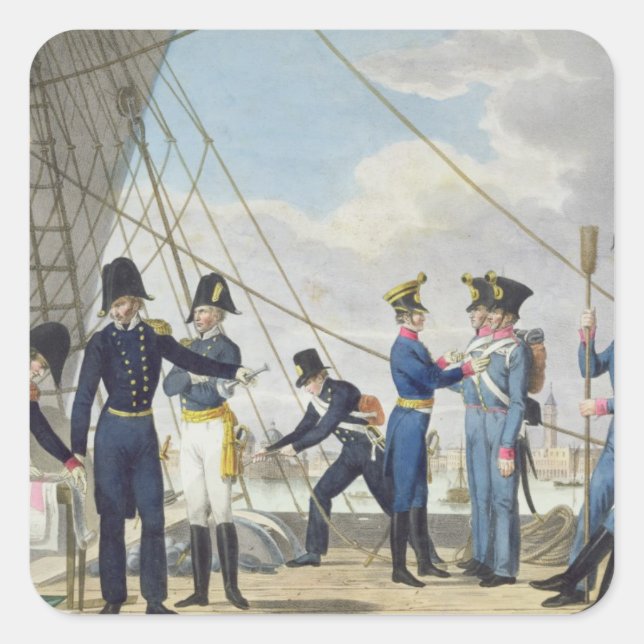 The new Imperial Royal Austrian Navy after the Nap Square Sticker (Front)