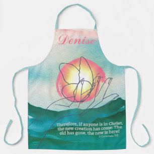 The New Is Here Bible Verse Christian Faith Apron