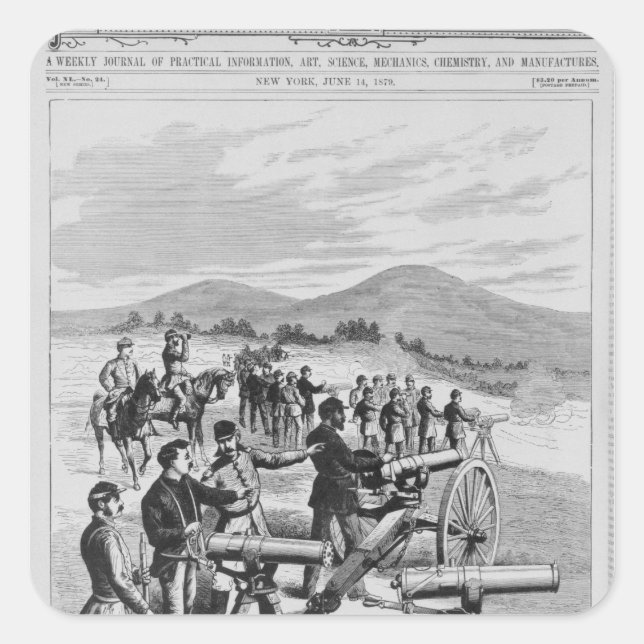 The new model Gatling Gun Square Sticker (Front)