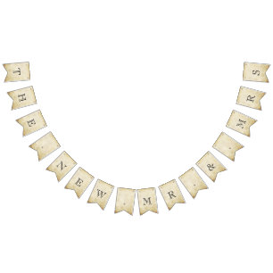 The New Mr. & Mrs. Vintage Wedding Bunting Flags