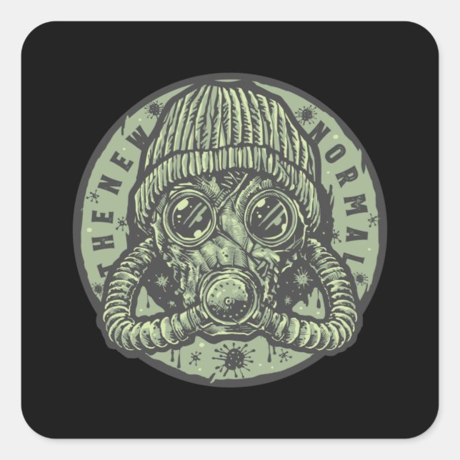 The New Normal Square Sticker (Front)