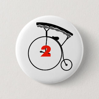 The New Number 2 2 Inch Round Button