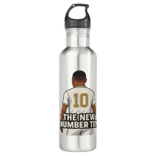  The New Number Ten   Cartoon Football Art Tribute 710 Ml Water Bottle