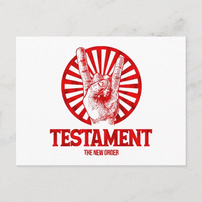 The New Order Testament  Holiday Postcard (Front)