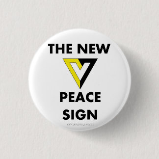 The New Peace Sign 1 Inch Round Button