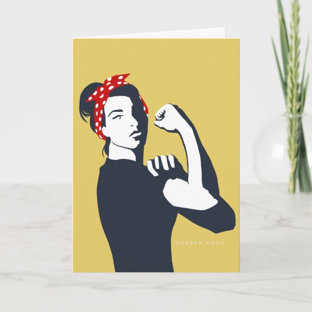 The New Rosie (the Riveter) Note Card (Front)