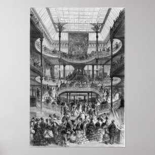 The New Staircase in 'Au Bon Marche' Poster