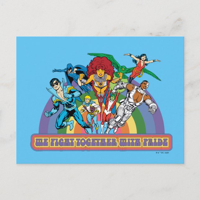 The New Teen Titans - We Fight Together With Pride Postcard (Front)