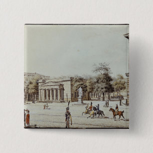 The new Watch House, next to the Armoury, Berlin 2 Inch Square Button