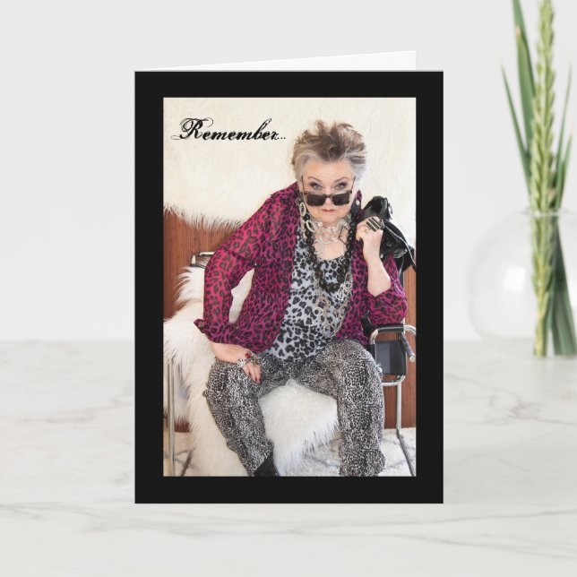 The New Year compared to the last year Card (Front)