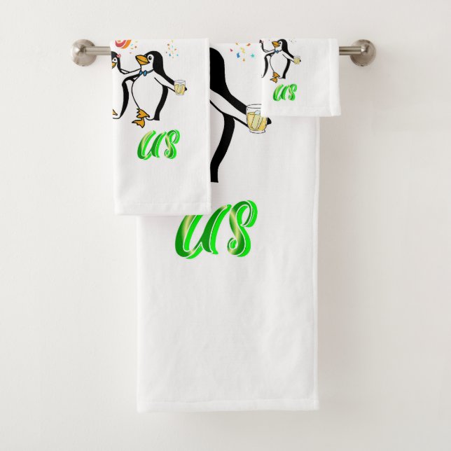 The New Year Has Begun For Us Bath Towel Set (Insitu)
