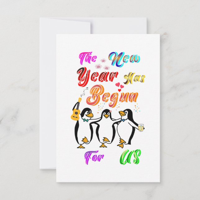 The New Year Has Begun For Us Card (Front)