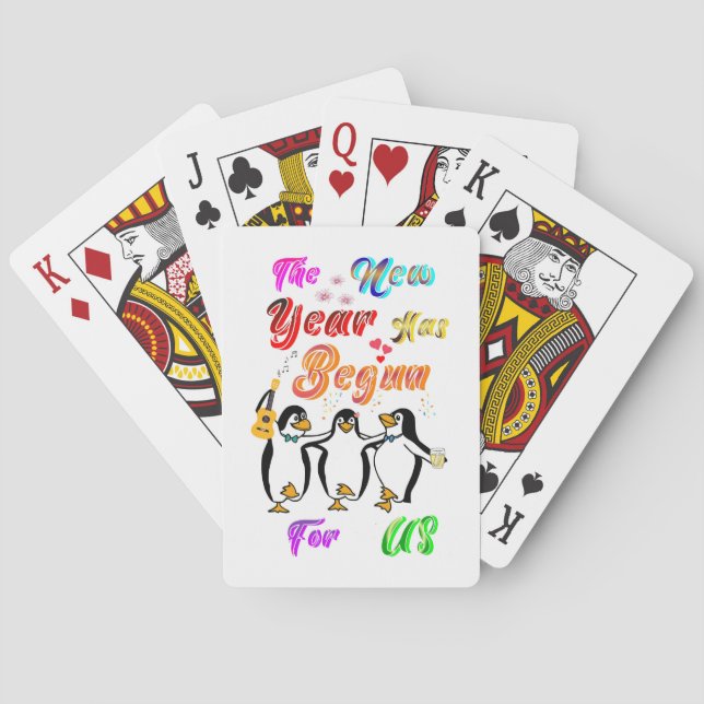 The New Year Has Begun For Us Playing Cards (Back)