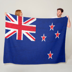 The New Zealand Flag - A Tapestry of heritage Fleece Blanket