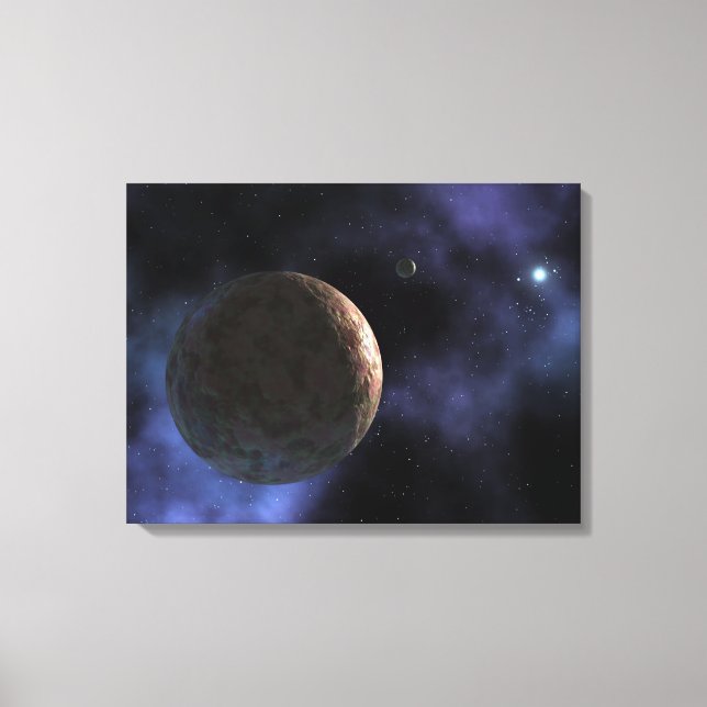 The newly discovered planet-like object canvas print (Front)