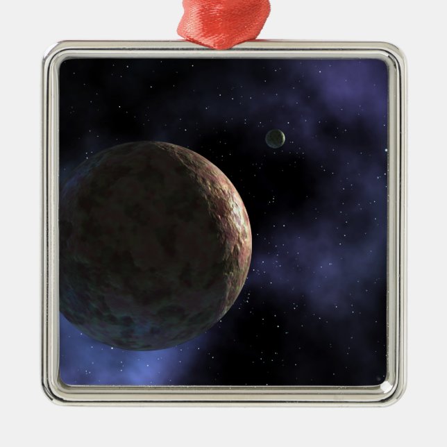 The newly discovered planet-like object metal ornament (Front)