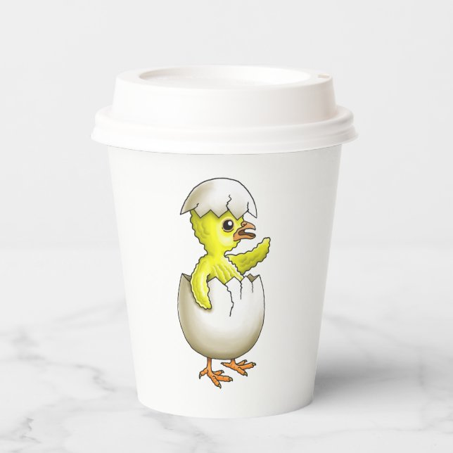 The Newly Hatched Easter Chick Paper Cups (Front)