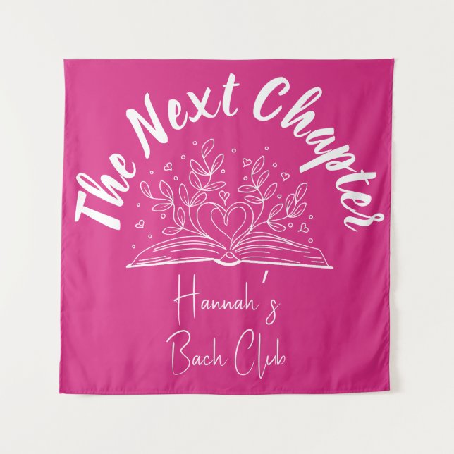The Next Chapter Bachelorette Party Tapestry (Front)