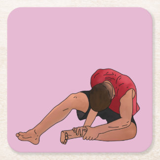 The Next Step Daniel's ankle Square Paper Coaster