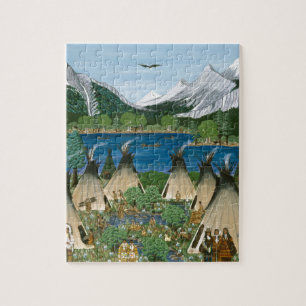 The Nez Perce ~ Wallowa Lake Jigsaw Puzzle