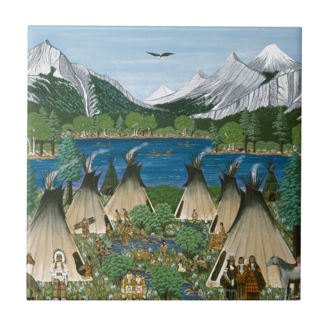 The Nez Perce ~ Wallowa Lake Tile (Front)