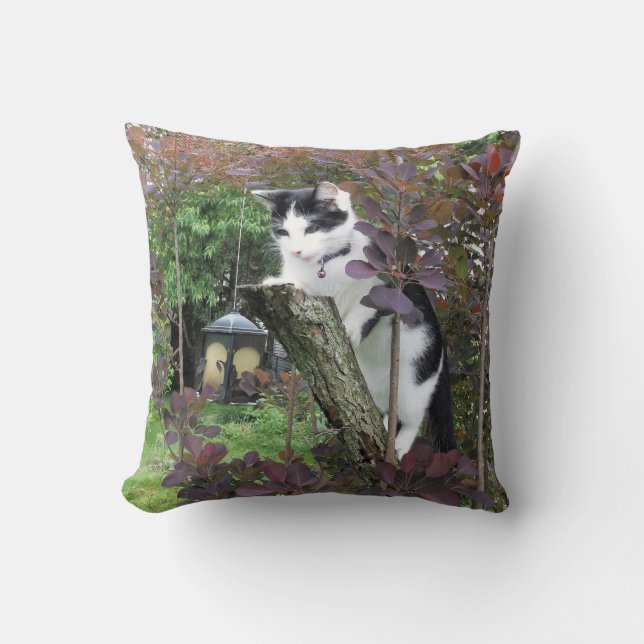 The Nibbler Throw Pillow (Front)