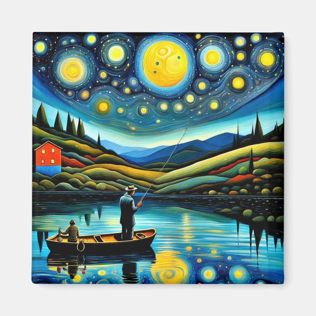 The Night Angler 4 Magnet (Front)