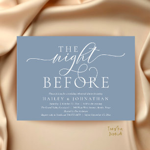 The Night Before, Classy Wedding Rehearsal Dinner Invitation