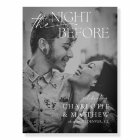 The Night Before Dinner Welcome Wedding Sign