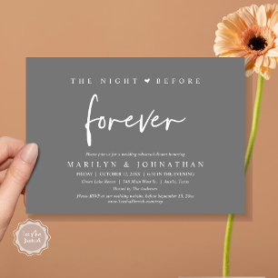 The Night Before Forever, Wedding Rehearsal Dinner Invitation