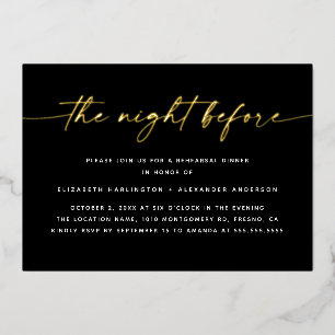 The Night Before   Gold Script Rehearsal Dinner