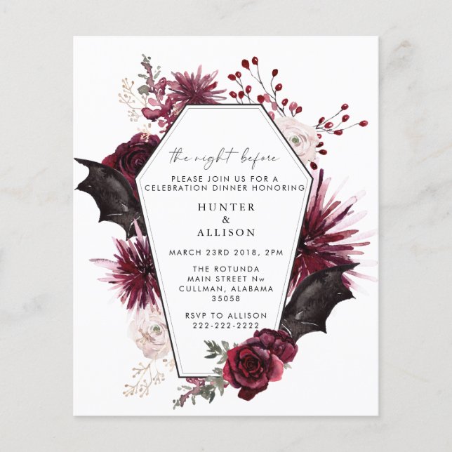 The Night Before | Halloween Invitation (Front)