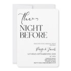 The Night Before Minimal Wedding Rehearsal Dinner