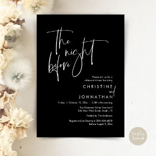 The Night Before, Modern Casual Rehearsal Dinner Invitation