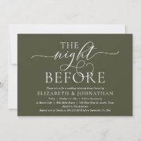The Night Before, Modern Wedding Rehearsal Dinner