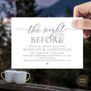 The Night Before, Perfect Wedding Rehearsal Dinner Invitation