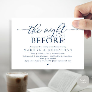 The Night Before, Perfect Wedding Rehearsal Dinner Invitation