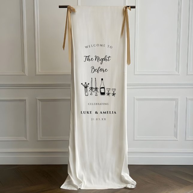 The Night Before Personalized Wedding Rehearsal  Banner (Creator Uploaded)