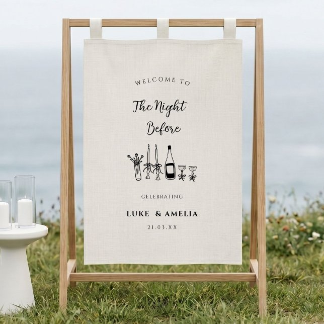 The Night Before Personalized Wedding Rehearsal  Banner (Creator Uploaded)