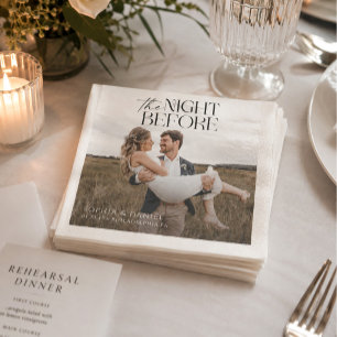 The Night Before Rehearsal Dinner Cocktail Napkins