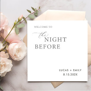 The Night Before Rehearsal Dinner Custom Napkin