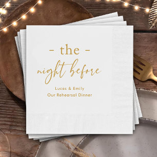 The Night Before Rehearsal Dinner Custom Napkin