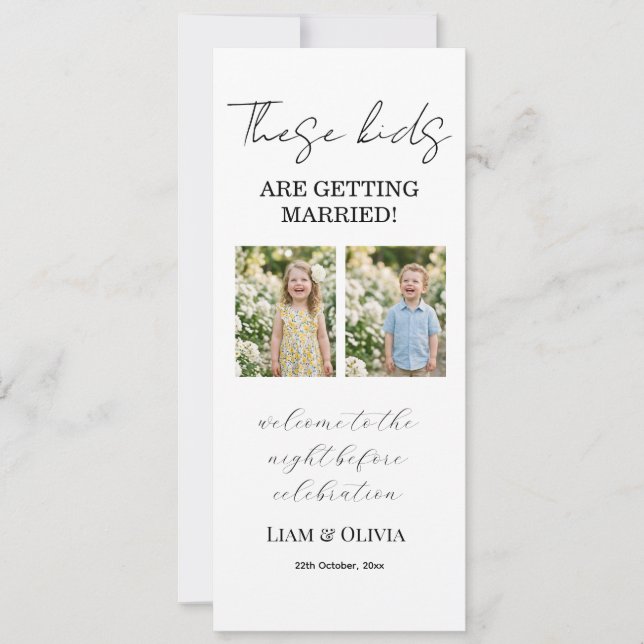 The Night Before Rehearsal Dinner Invitation (Front)